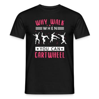 Turnen Turner Bodenturnen Geräteturnen Spruch - Männer T-Shirt - Schwarz - Vorne - AI Model Male 178 light (178cm)