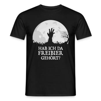 HALLOWEEN FREIBIER - Männer T-Shirt - Schwarz - Vorne - AI Model Male 178 light (178cm)