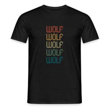WOLF Vorname Geburtstag Name Spruch - Männer T-Shirt - Schwarz - Vorne - AI Model Male 178 light (178cm)