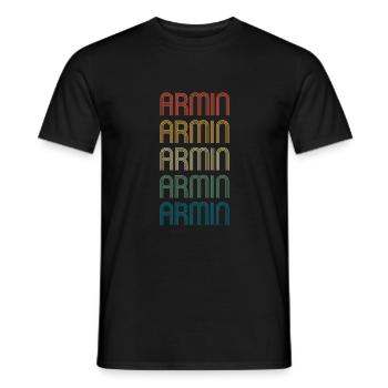 ARMIN Vorname Geburtstag Name Spruch - Männer T-Shirt - Schwarz - Vorne - AI Model Male 178 light (178cm)