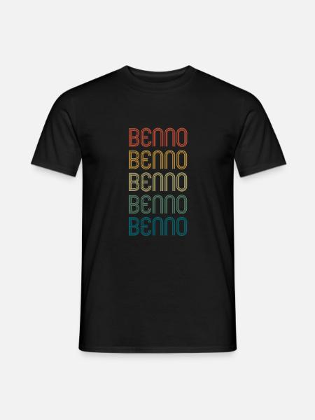 BENNO Vorname Geburtstag Name Spruch - Männer T-Shirt - Schwarz