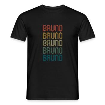 BRUNO Vorname Geburtstag Name Spruch - Männer T-Shirt - Schwarz - Vorne - AI Model Male 178 light (178cm)