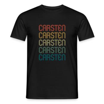 CARSTEN Vorname Geburtstag Name Spruch - Männer T-Shirt - Schwarz - Vorne - AI Model Male 178 light (178cm)