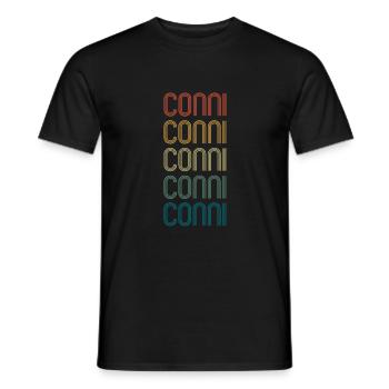CONNI Vorname Geburtstag Name Spruch - Männer T-Shirt - Schwarz - Vorne - AI Model Male 178 light (178cm)