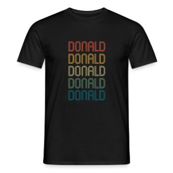 DONALD Vorname Geburtstag Name Spruch - Männer T-Shirt - Schwarz - Vorne - AI Model Male 178 light (178cm)