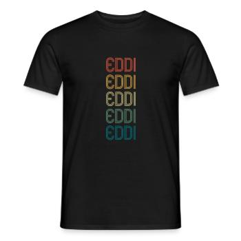 EDDI Vorname Geburtstag Name Spruch - Männer T-Shirt - Schwarz - Vorne - AI Model Male 178 light (178cm)