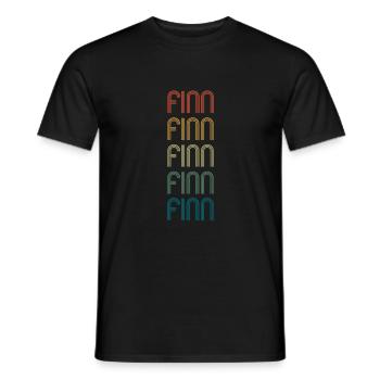 FINN Vorname Geburtstag Name Spruch - Männer T-Shirt - Schwarz - Vorne - AI Model Male 178 light (178cm)