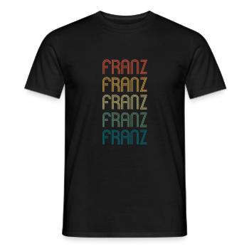 FRANZ Vorname Geburtstag Name Spruch - Männer T-Shirt - Schwarz - Vorne - AI Model Male 178 light (178cm)