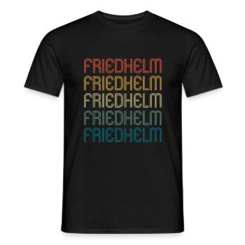 FRIEDHELM Vorname Geburtstag Name Spruch - Männer T-Shirt - Schwarz - Vorne - AI Model Male 178 light (178cm)
