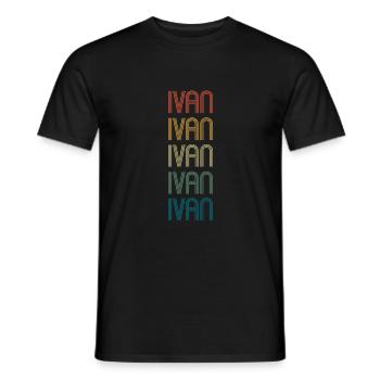 IVAN Vorname Geburtstag Name Spruch - Männer T-Shirt - Schwarz - Vorne - AI Model Male 178 light (178cm)