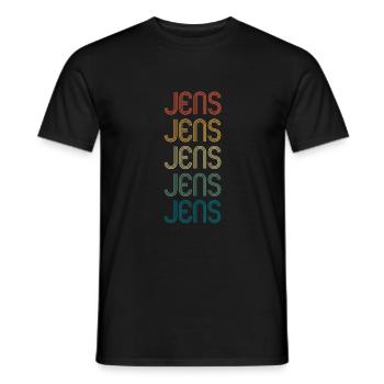 JENS Vorname Geburtstag Name Spruch - Männer T-Shirt - Schwarz - Vorne - AI Model Male 178 light (178cm)