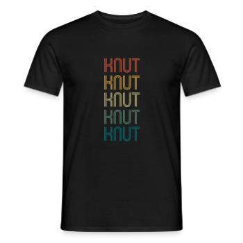 KNUT Vorname Geburtstag Name Spruch - Männer T-Shirt - Schwarz - Vorne - AI Model Male 178 light (178cm)