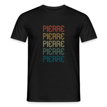 PIERRE Vorname Geburtstag Name Spruch - Männer T-Shirt - Schwarz - Vorne - AI Model Male 178 light (178cm)