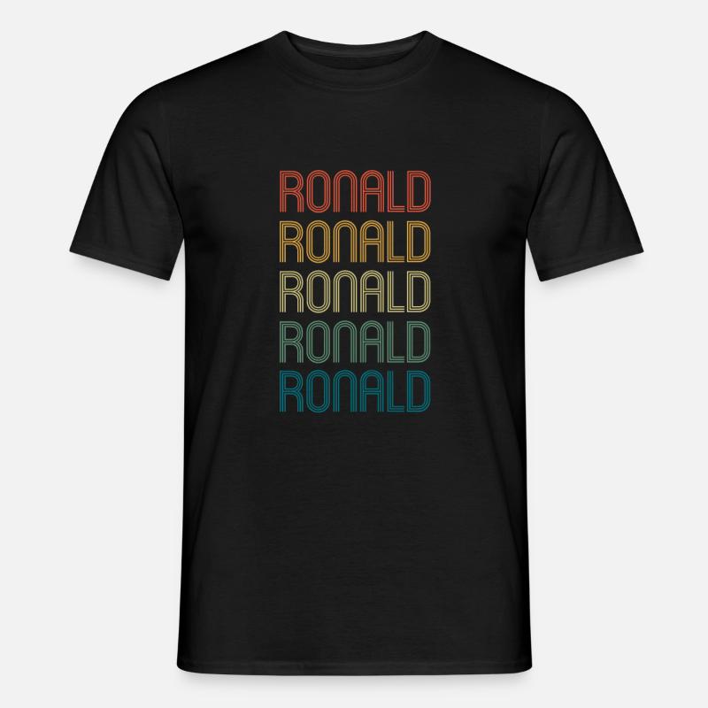 RONALD Vorname Geburtstag Name Spruch - Männer T-Shirt - Schwarz
