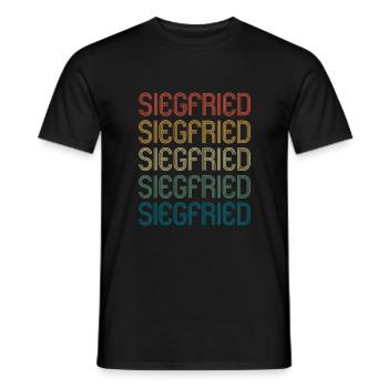 SIEGFRIED Vorname Geburtstag Name Spruch - Männer T-Shirt - Schwarz - Vorne - AI Model Male 178 light (178cm)
