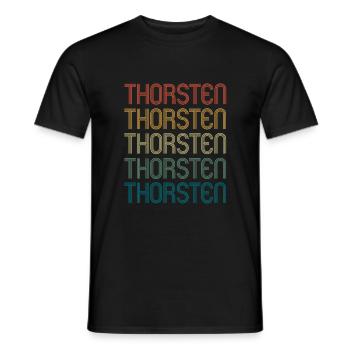 THORSTEN Vorname Geburtstag Name Spruch - Männer T-Shirt - Schwarz - Vorne - AI Model Male 178 light (178cm)
