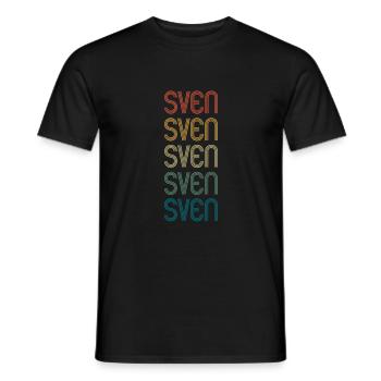 SVEN Vorname Geburtstag Name Spruch - Männer T-Shirt - Schwarz - Vorne - AI Model Male 178 light (178cm)