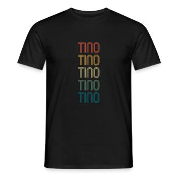 TINO Vorname Geburtstag Name Spruch - Männer T-Shirt - Schwarz - Vorne - AI Model Male 178 light (178cm)