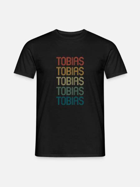 TOBIAS Vorname Geburtstag Name Spruch - Männer T-Shirt - Schwarz