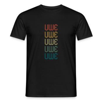 UWE Vorname Geburtstag Name Spruch - Männer T-Shirt - Schwarz - Vorne - AI Model Male 178 light (178cm)