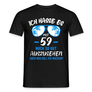 59. Geburtstag 59 - Männer T-Shirt - Schwarz - Vorne - AI Model Male 178 light (178cm)