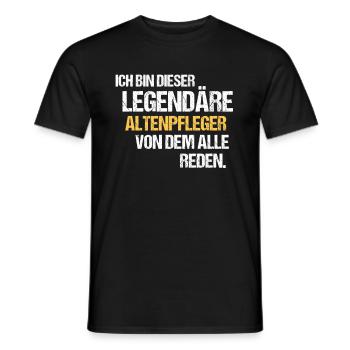 Altenpfleger Legende Altenpflege - Männer T-Shirt - Schwarz - Vorne - AI Model Male 178 light (178cm)
