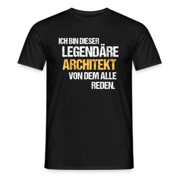 Architekt Legende Architekt - Männer T-Shirt - Schwarz - Vorne - AI Model Male 178 light (178cm)