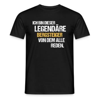 Bergsteiger Legende Bergsteigen - Männer T-Shirt - Schwarz - Vorne - AI Model Male 178 light (178cm)