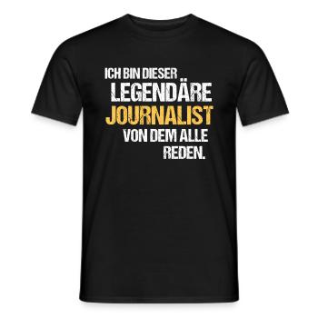 Journalist Legende Journalist - Männer T-Shirt - Schwarz - Vorne - AI Model Male 178 light (178cm)