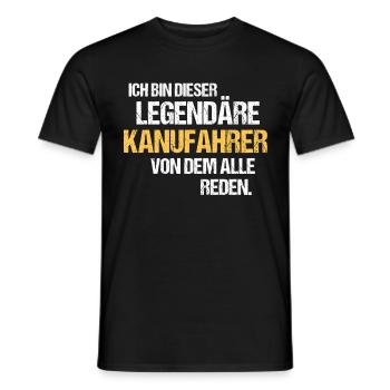 Kanufahrer Legende Kanufahren - Männer T-Shirt - Schwarz - Vorne - AI Model Male 178 light (178cm)