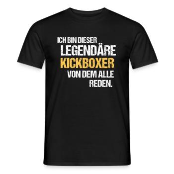 Kickboxer Legende Kickboxen - Männer T-Shirt - Schwarz - Vorne - AI Model Male 178 light (178cm)