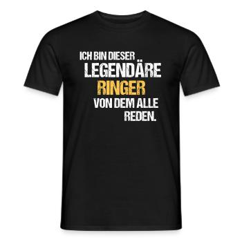 Ringer Legende Ringen - Männer T-Shirt - Schwarz - Vorne - AI Model Male 178 light (178cm)