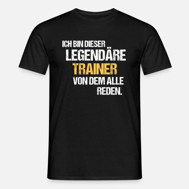 Trainer Legende - Männer T-Shirt - Schwarz