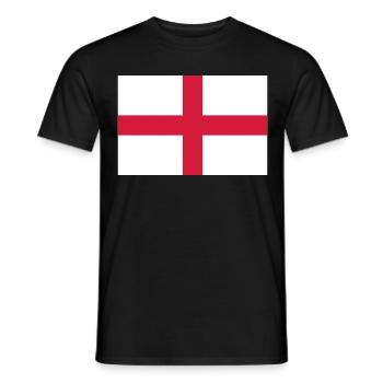 england flag - Männer T-Shirt - Schwarz - Vorne - AI Model Male 178 light (178cm)