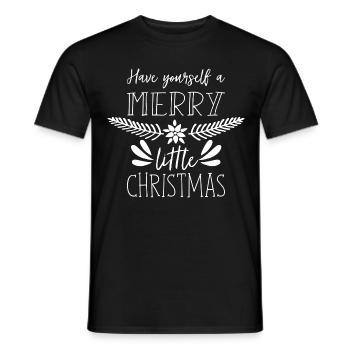 Have Yourself A Merry Little Christmas Xmas Gift. - Männer T-Shirt - Schwarz - Vorne - AI Model Male 178 light (178cm)