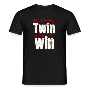 Vater zwilling twin win - Männer T-Shirt - Schwarz - Vorne - AI Model Male 178 light (178cm)