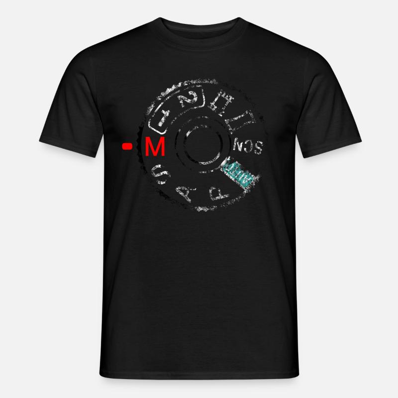 Shoot A7 manual (distressed) - Mediarena.com - Männer T-Shirt - Schwarz