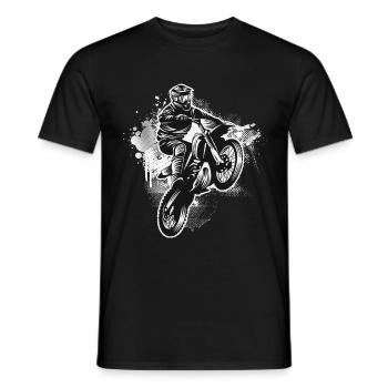 Motocyclette Motard Biker Bike Motorsport Gift - T-shirt homme - noir - Devant - AI Model Male 178 light (178cm)