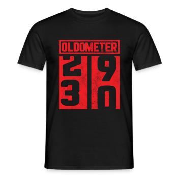 30th birthday 30 30th gift oldometer - Men's T-Shirt - black - Front - AI Model Male 178 light (178cm)
