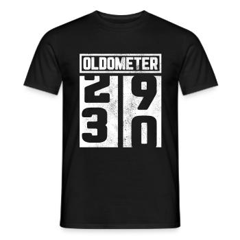 30e anniversaire 30 30e cadeau oldometer - T-shirt homme - noir - Devant - AI Model Male 178 light (178cm)