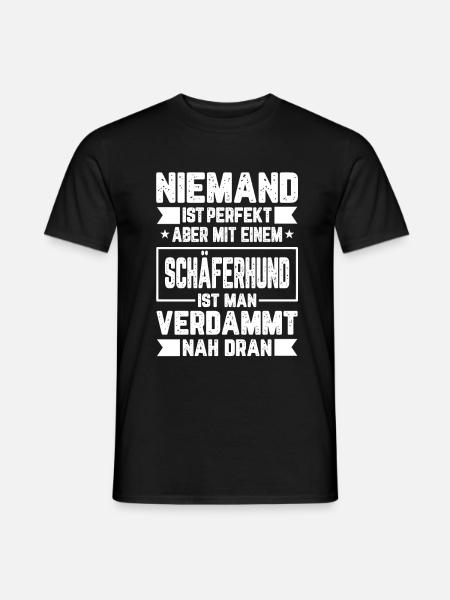 Schäferhund Hund Deutscher Hunde Geschenkidee - Männer T-Shirt - Schwarz