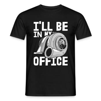 Mechatronic car mechanic saying office gift - Men's T-Shirt - black - Front - AI Model Male 178 light (178cm)
