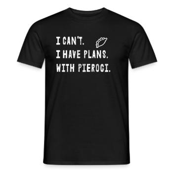 Pierogi Polen Polnisch Teigtaschen Spruch Geschenk - Männer T-Shirt - Schwarz - Vorne - AI Model Male 178 light (178cm)