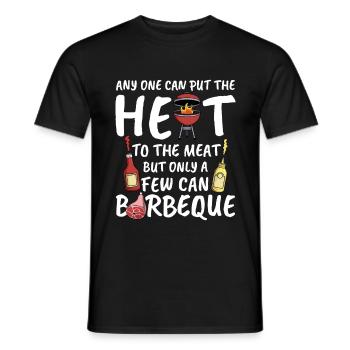 BBq Grill Grillmeister Steak Barbecue Gift - Men's T-Shirt - black - Front - AI Model Male 178 light (178cm)
