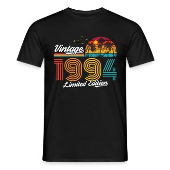 Vintage 1994 94 Anniversaire Rétro Millésime cadeau - T-shirt homme - noir - Devant - AI Model Male 178 light (178cm)