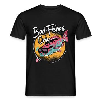 Pêche Maléfique poissons sort Poissons Pêche Cadeau - T-shirt homme - noir - Devant - AI Model Male 178 light (178cm)