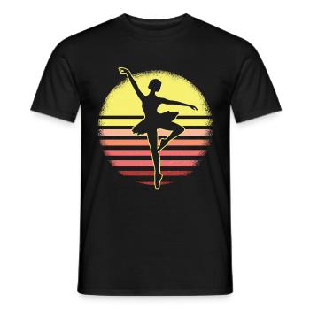 Ballerine Ballet Danseur mode Danse Cadeau - T-shirt homme - noir - Devant - AI Model Male 178 light (178cm)