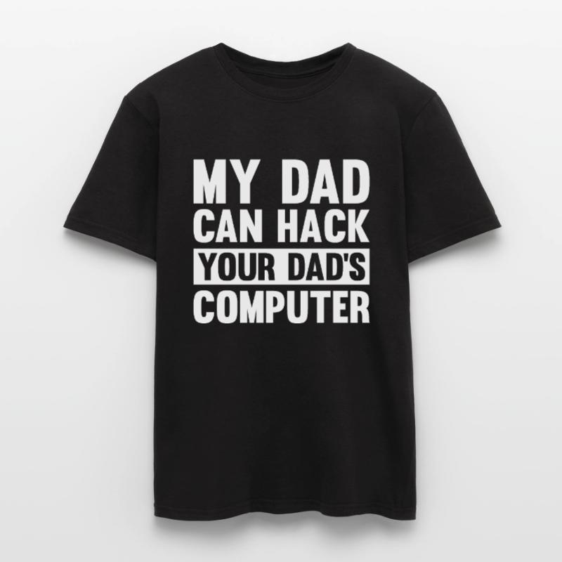 Hacker Code Ordinateur papa Sort cadeau T-shirt homme