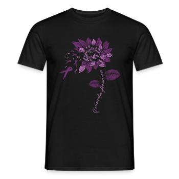 Pancréatique Tournesol Rengaine Cadeau - T-shirt homme - noir - Devant - AI Model Male 178 light (178cm)