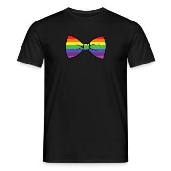 Noël mariage LBGT cadeau arc-en-ciel - T-shirt homme - noir - Devant - AI Model Male 178 light (178cm)